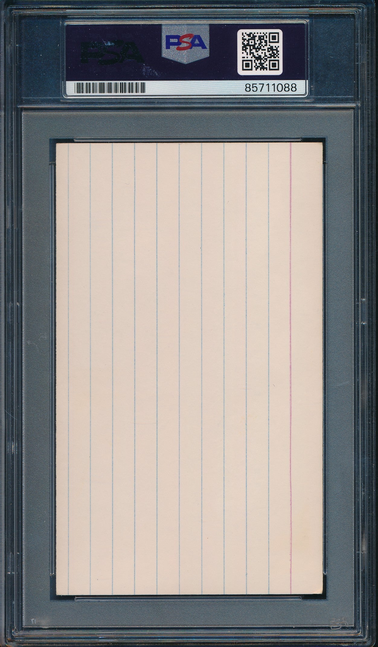 Jackie Robinson HOF Signed/Inscr 3x5 Index Card Dodgers PSA/DNA NM-MT 8 210200