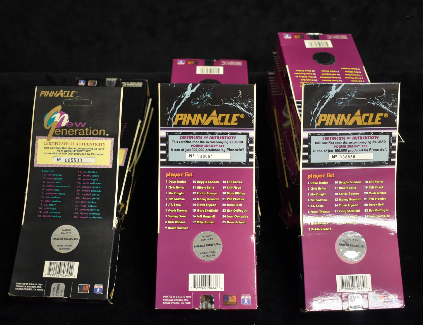 Lot of (21) 1994 Pinnacle New Generation & Power Surge Sealed Sets RBX71