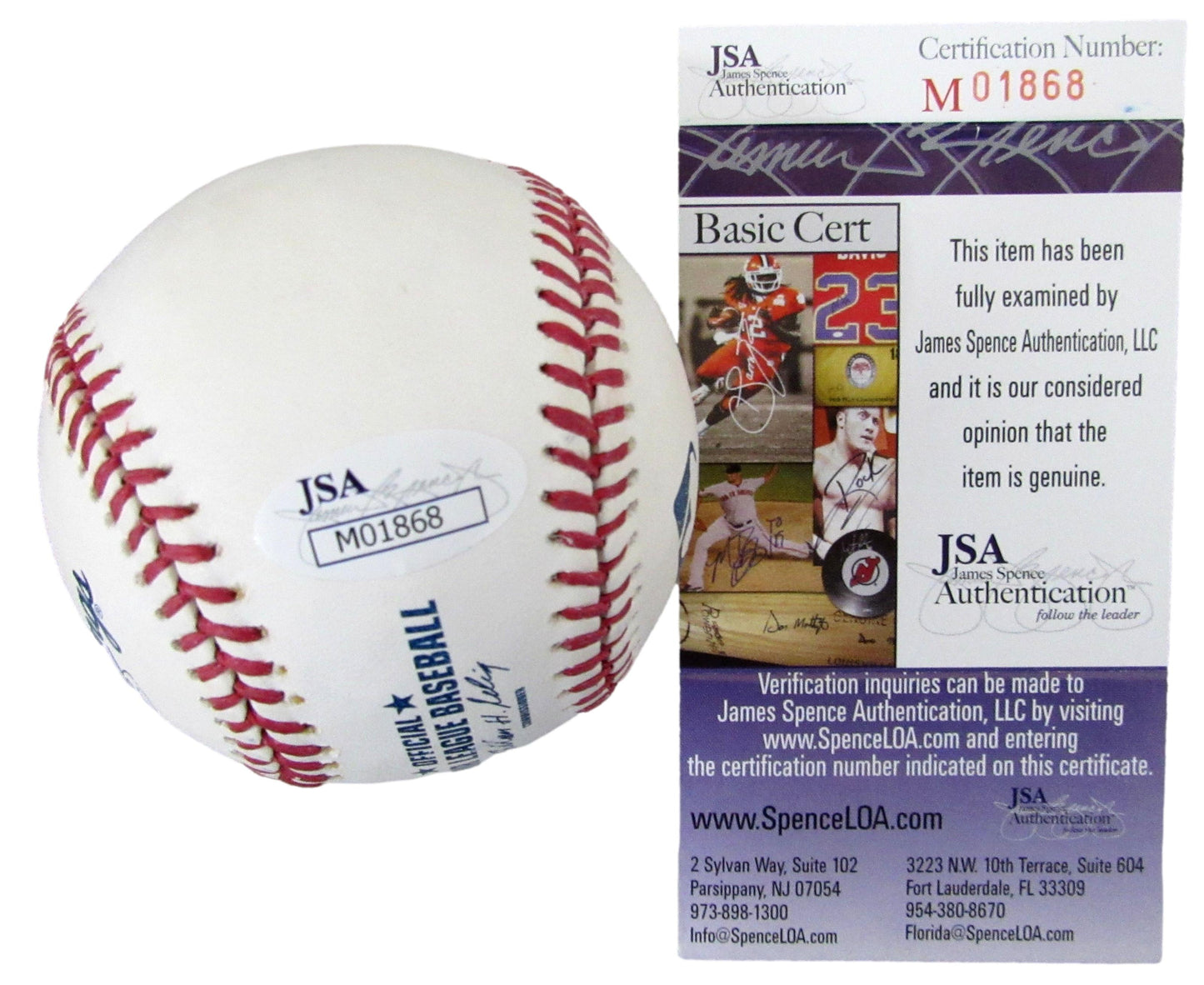 Carlos Correa Signed/Autographed OML Baseball Houston Astros JSA 210203