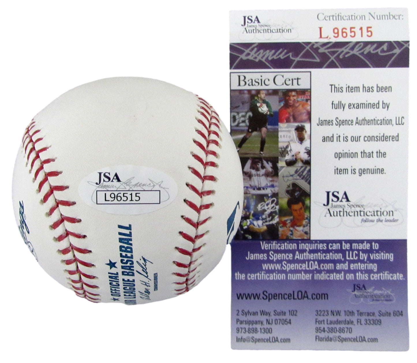 Buster Posey Signed/Autographed OML Baseball San Francisco Giants JSA 210209
