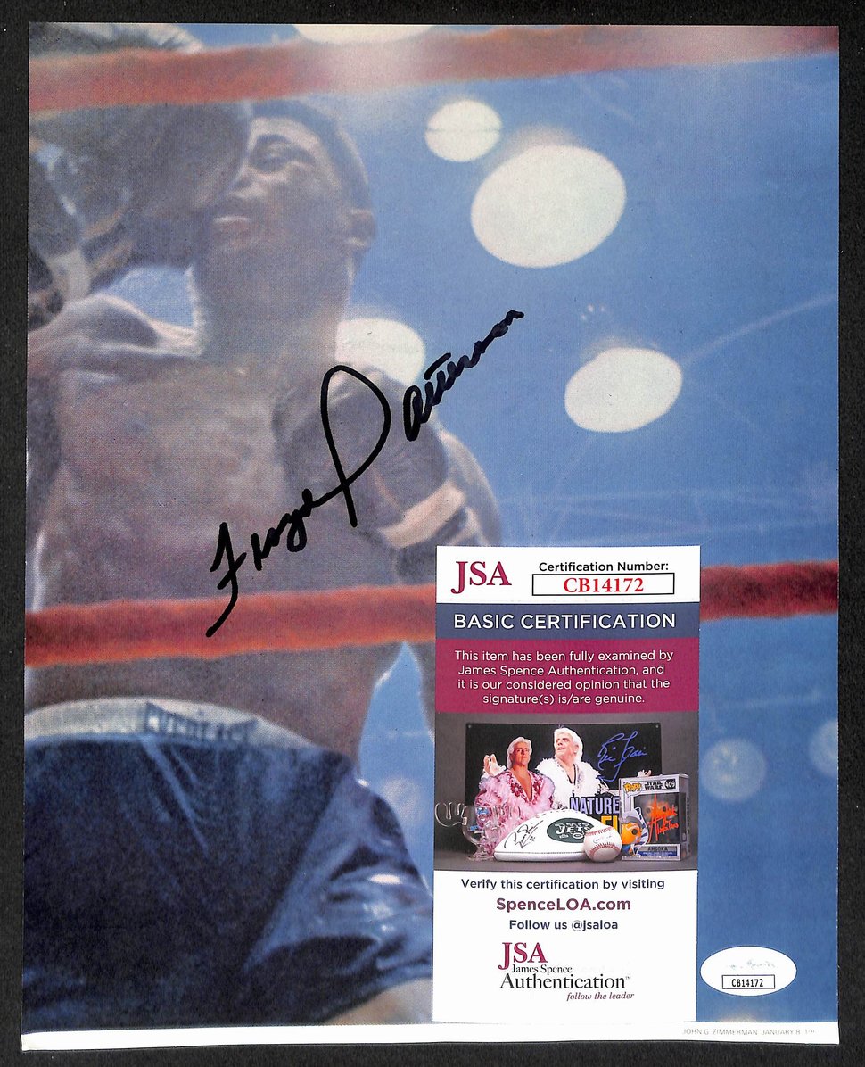 Floyd Patterson Signed/Autographed Color Magazine Page Boxing JSA 210707