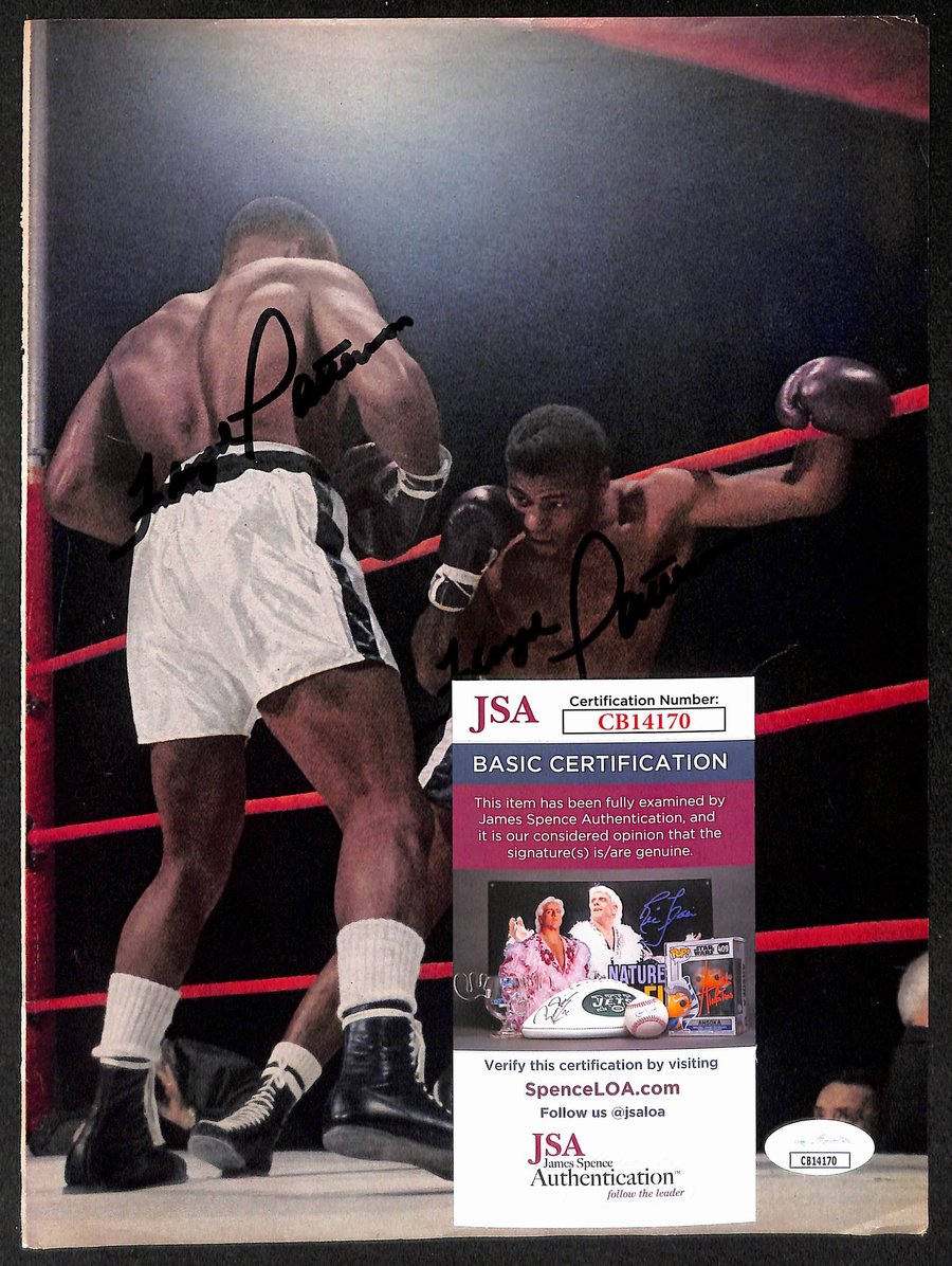 Floyd Patterson Signed/Autographed Color Magazine Page Boxing JSA 210709