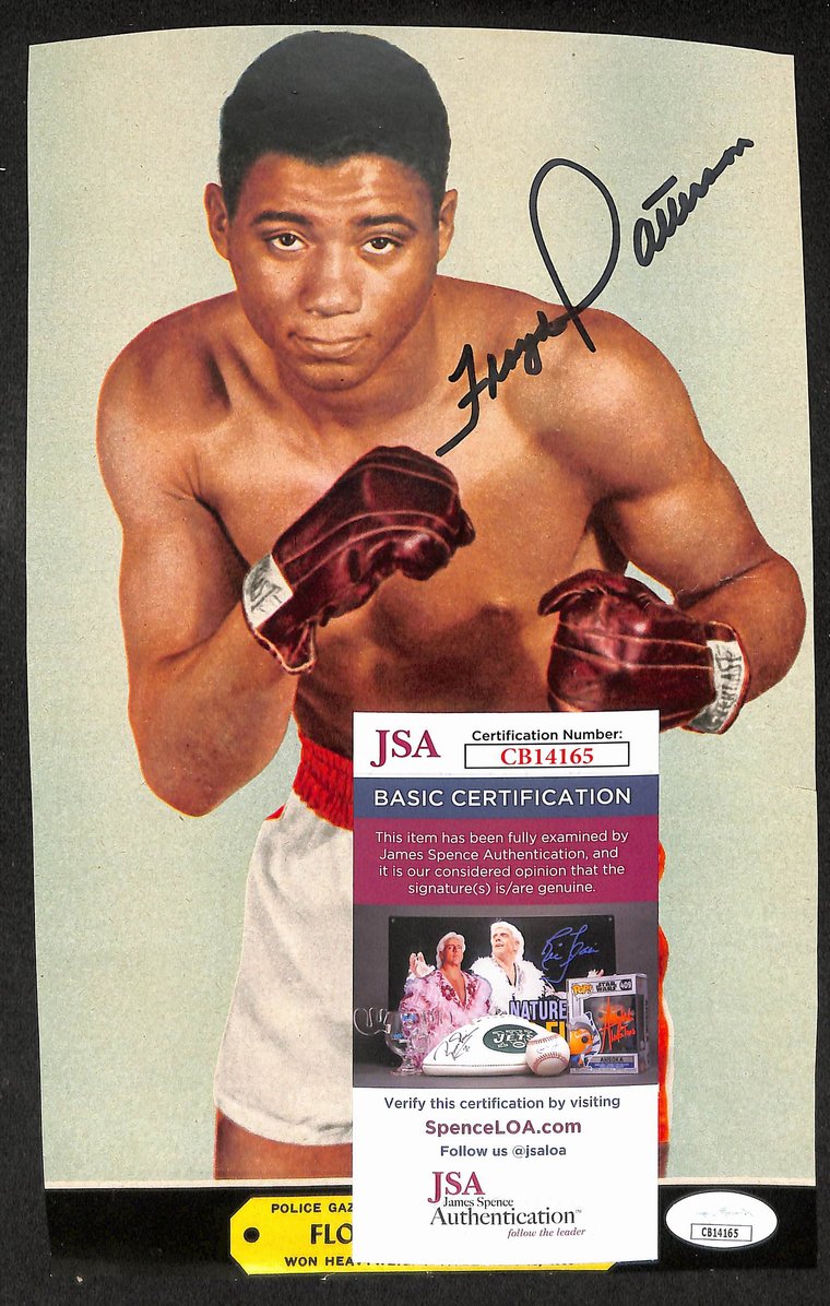 Floyd Patterson Signed/Autographed Color Magazine Page Boxing JSA 210714