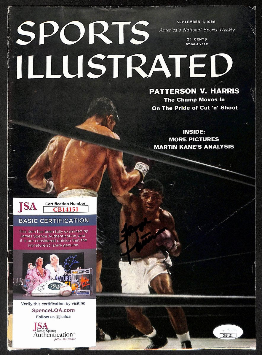 Floyd Patterson Signed/Autographed 1958 Sports Illustrated Cover Boxing JSA 0728