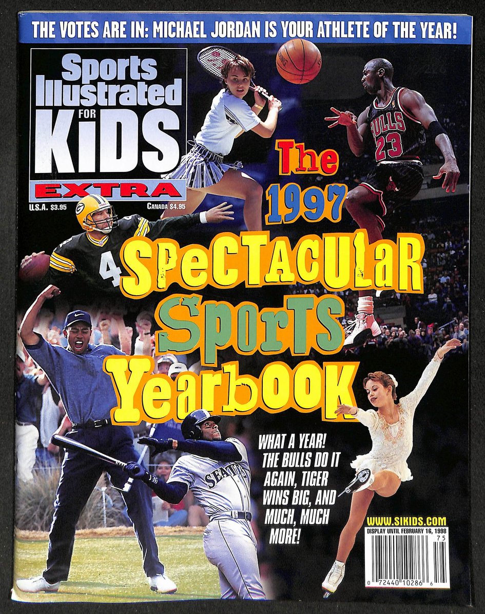1997 Sports Illustrated Kids Spectacular Jordan Newsstand w/ Cards 211235