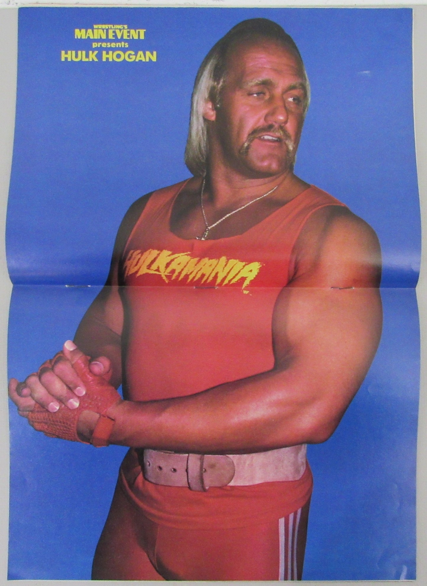 August 1986 Wrestling Main Event Magazine Hulk Hogan on Cover NOLABEL 210252