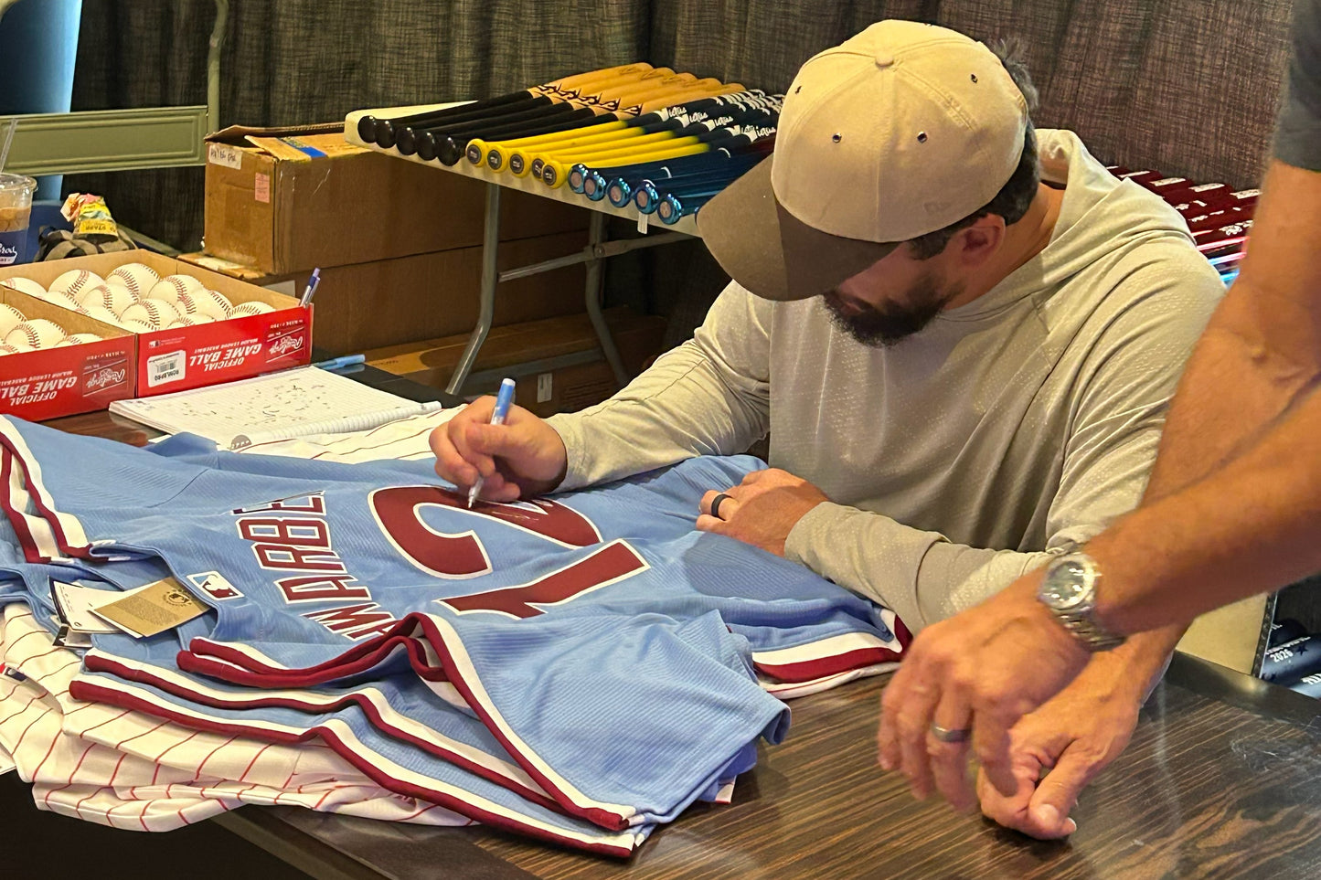 Kyle Schwarber Signed/Autographed Phillies XL Blue Jersey PSA/DNA 209999