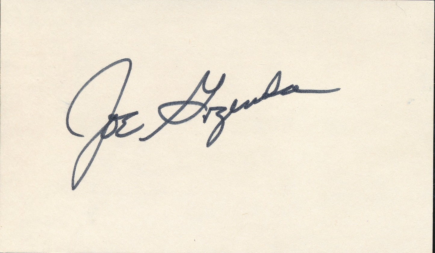 Joe Garagiola St. Louis Cardinals Signed/Autographed 3x5 Index Card 210332