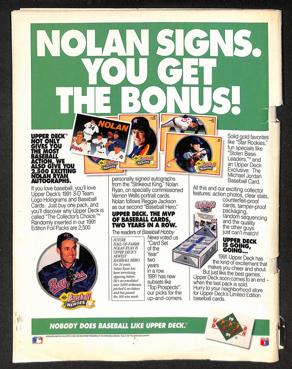 1991 Sports Illustrated for Kids Father's Day w/ Cards Holland Palmero 211532
