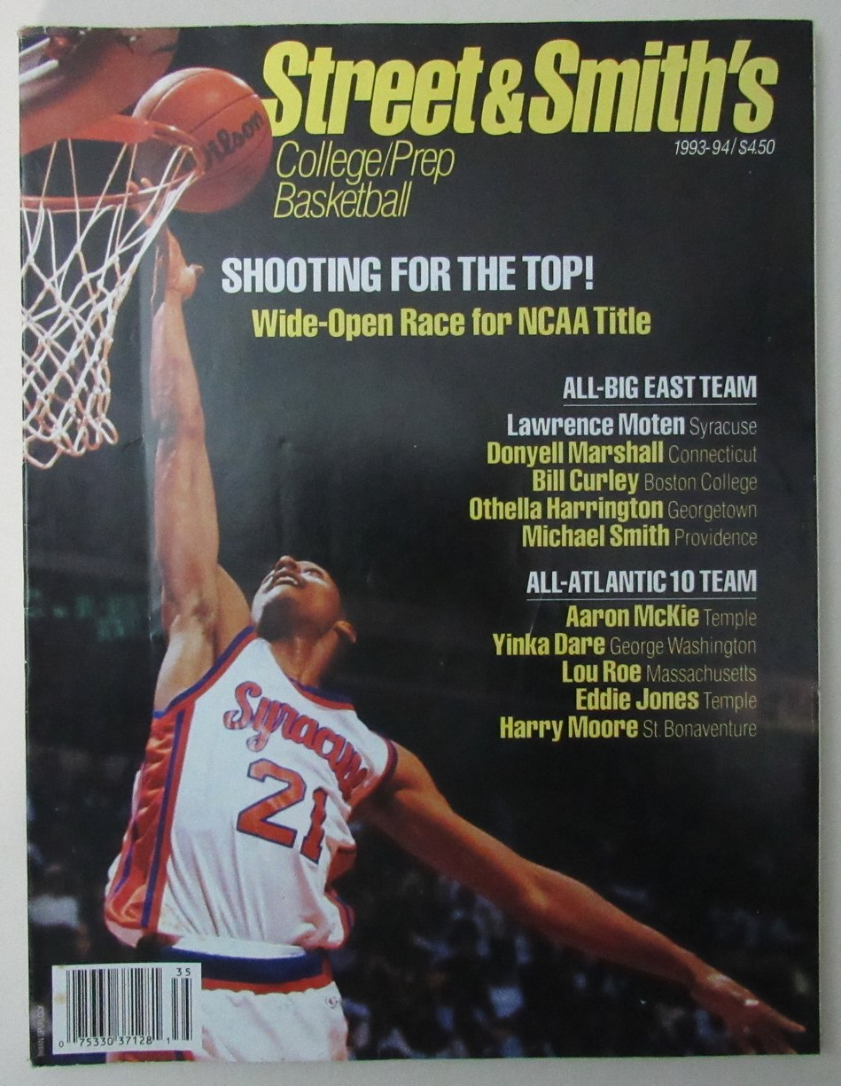1993-94 Street and Smiths College Prep Basketball Yearbook Moten Cover 200003