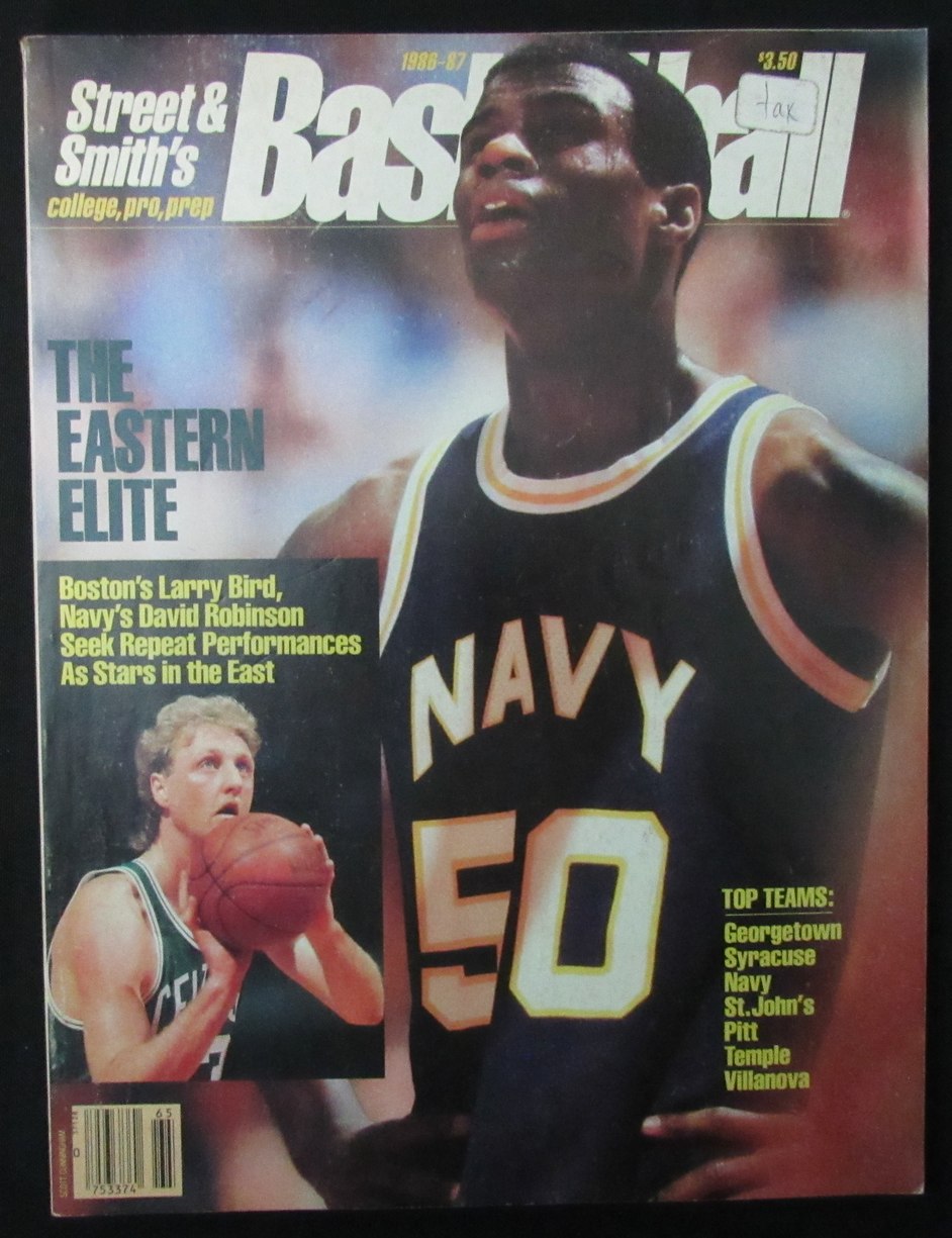 1986-87 Street and Smiths College Prep Basketball Yearbook Robinson Cover 200007