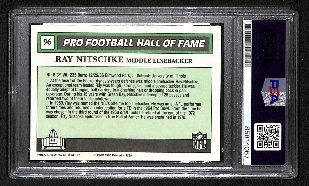 Ray Nitschke HOF Signed/Inscribed 1990 Swell Card #96 PSA/DNA 209396
