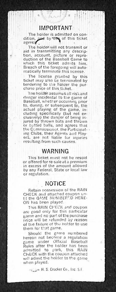 1977 World Series Game Dodgers vs Yankees Ticket Stub Hooton CG, Cey HR IXL49