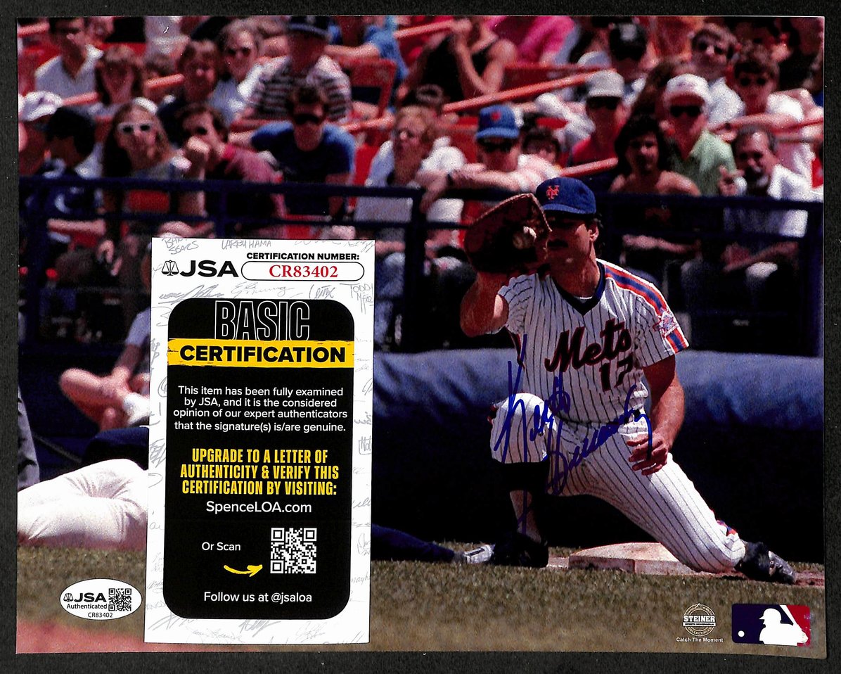 Keith Hernandez Autographed/Signed 8x10 Photo Mets JSA BA210387
