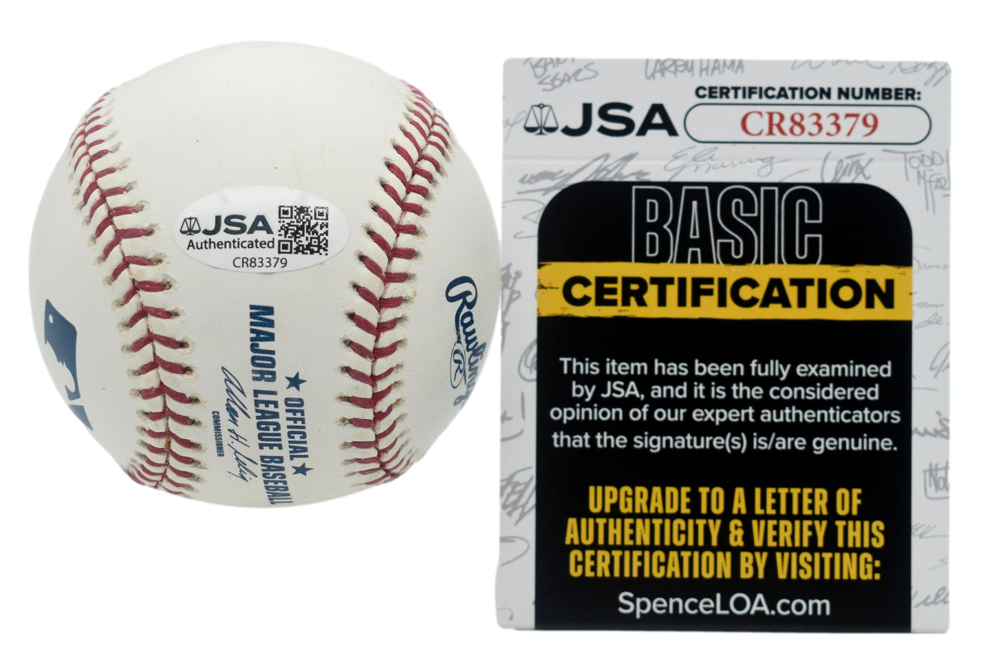 Robinson Cano Autographed/Signed Rawlings OML Baseball Yankees JSA 211819