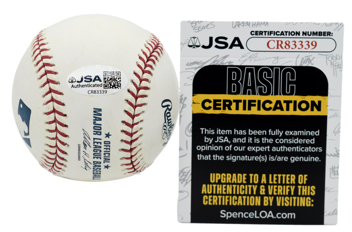 Jorge Posada Autographed/Signed Rawlings OML Baseball Yankees JSA 211830