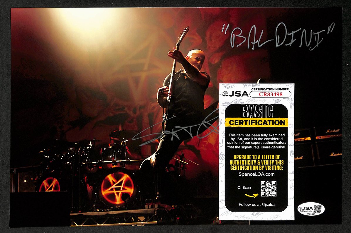 Scott Ian Autographed/Signed 8x10 Photo Anthrax JSA BA210405