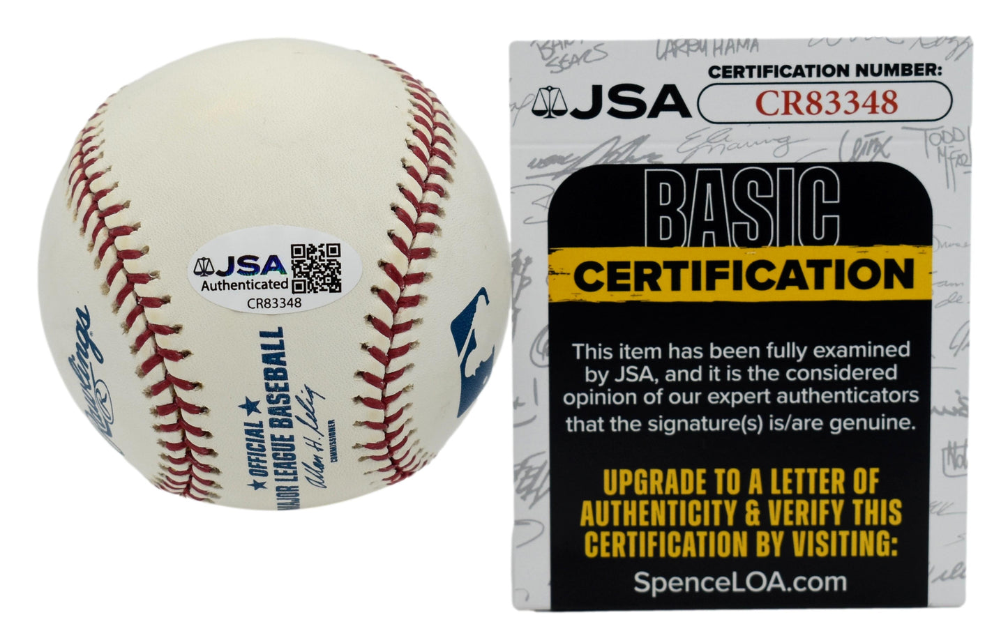 Phil Rizzuto HOF Signed w/ Holy Cow Insc Rawlings OML Baseball JSA 211863