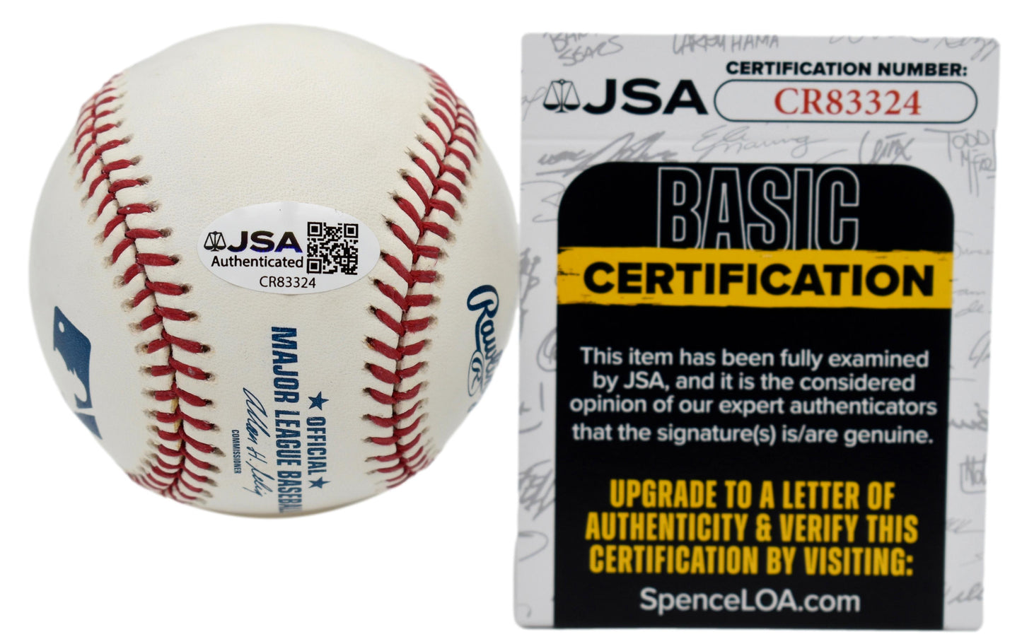 Joe Torre HOF Autographed/Signed Rawlings OML Baseball JSA 211874