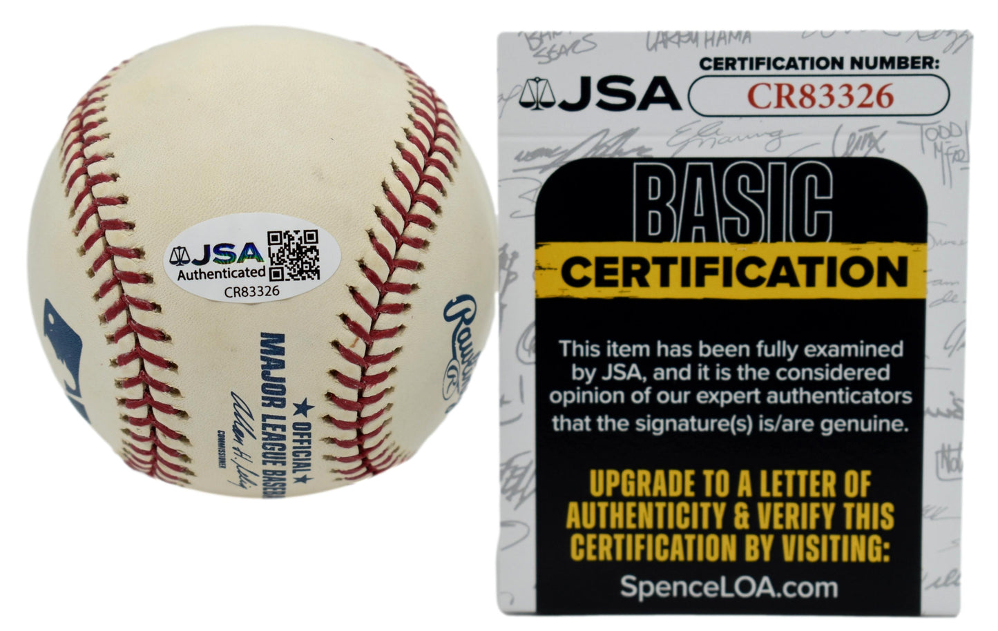 Mike Schmidt HOF Autographed/Signed Rawlings OML Baseball JSA 211876