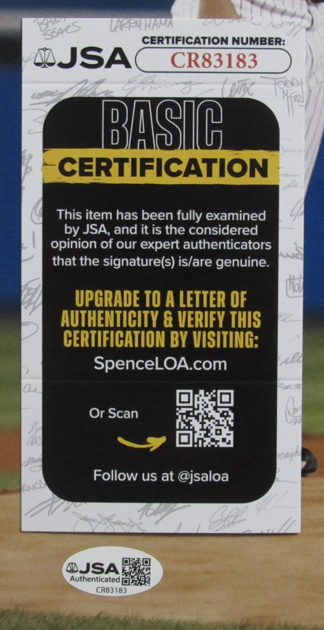 Don Larsen & Yogi Berra HOF Autographed/Signed 11x14 Photo Yankees JSA 210123