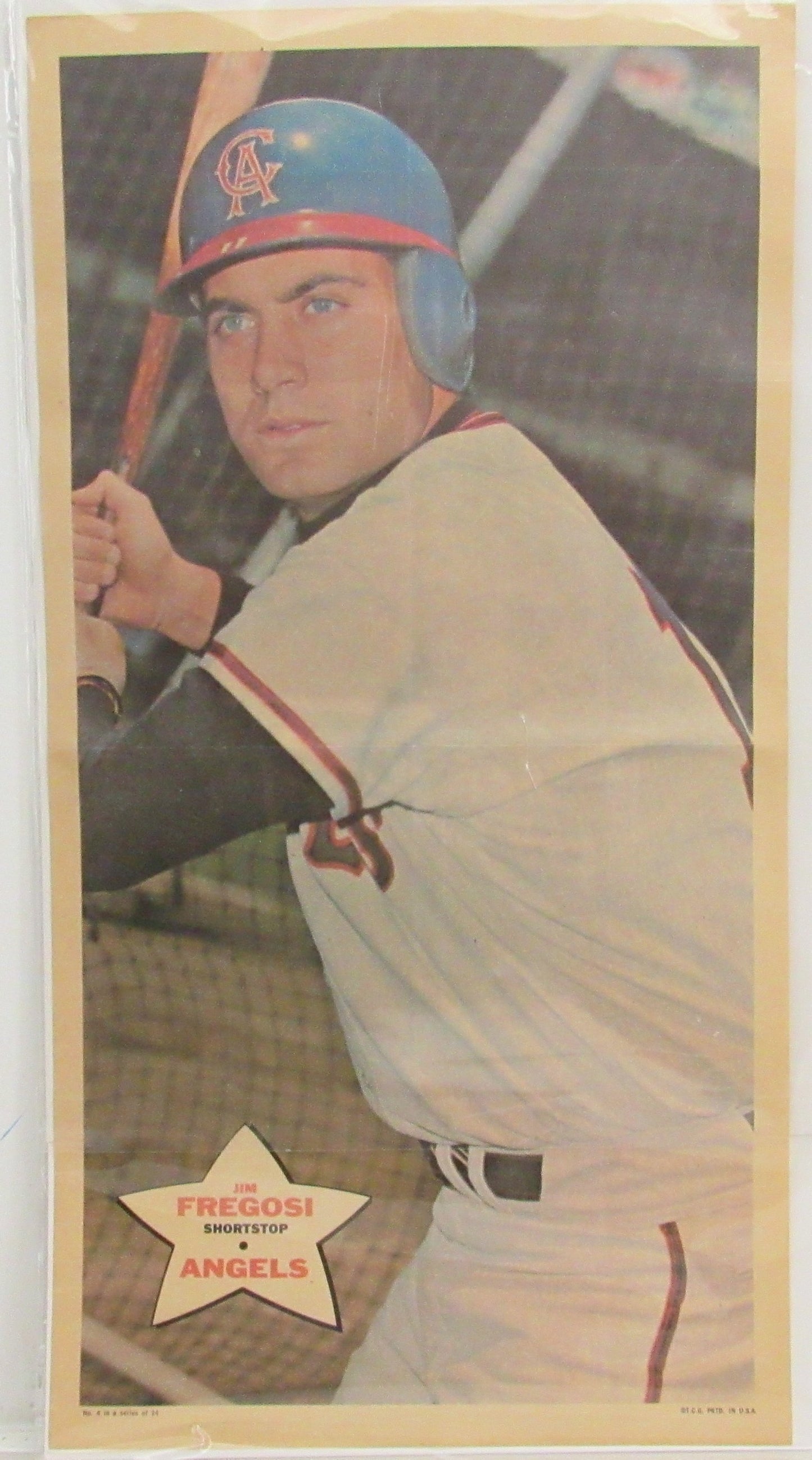Jim Fregosi California Angels Vintage 1968 TOPPS 10x18 Poster #4 Insert 211988