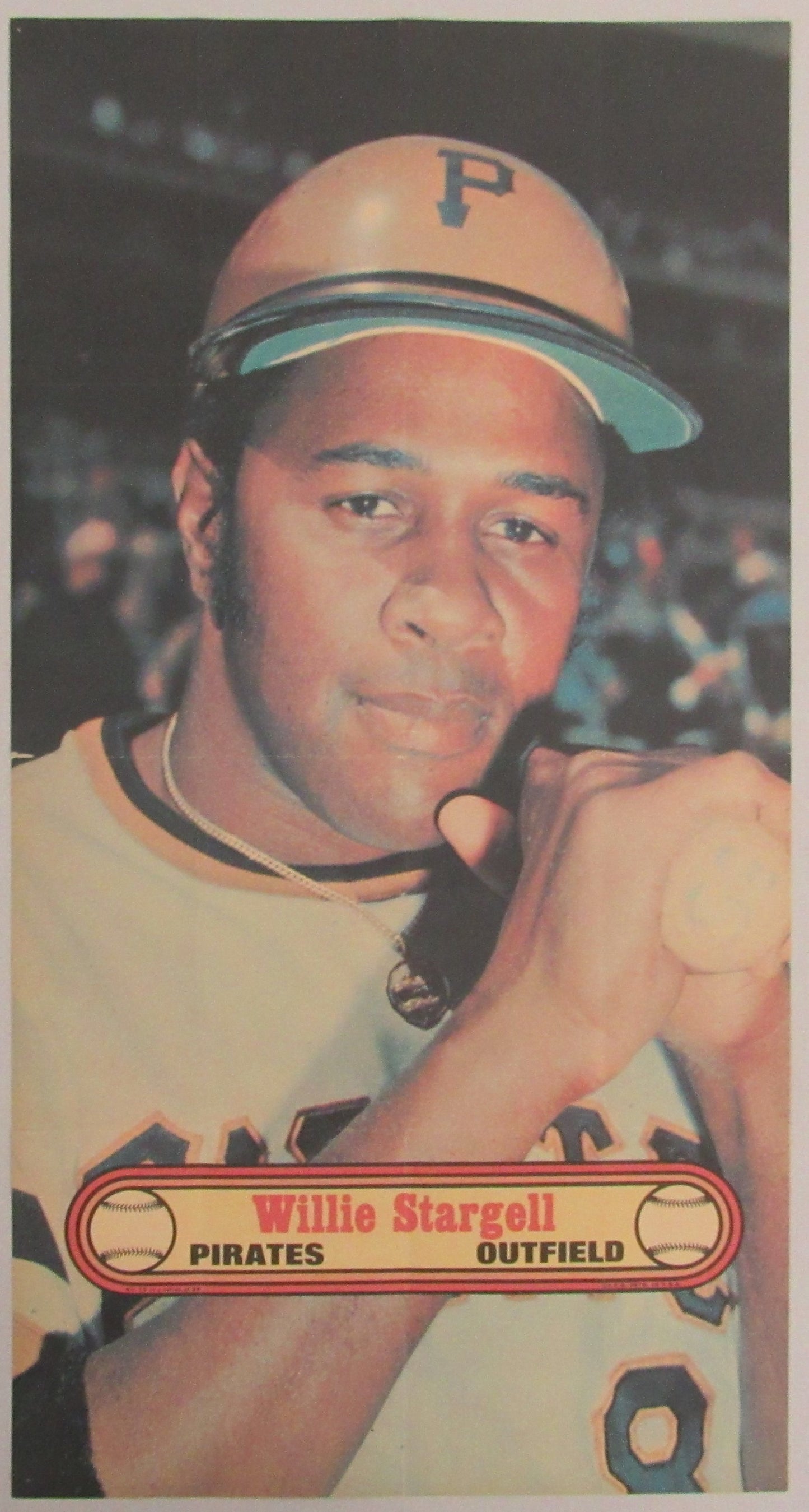 Willie Stargell HOF Pirates Vintage 1972 TOPPS 10x18 Poster #15 Insert 211990