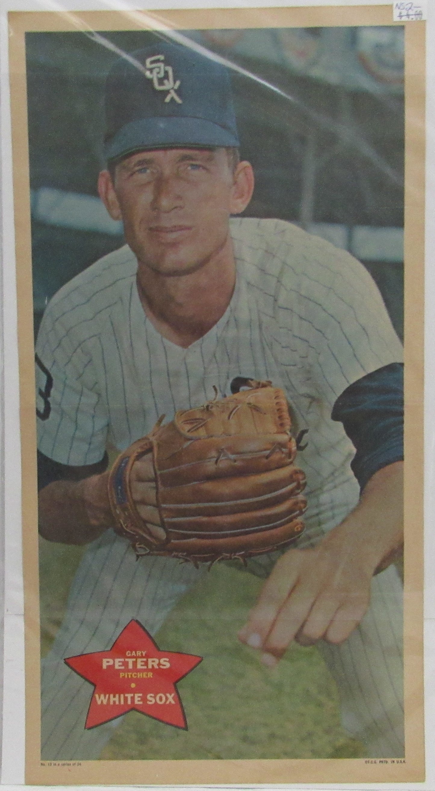 Gary Peters Chicago White Sox Vintage 1968 TOPPS 10x18 Poster #13 Insert 211991