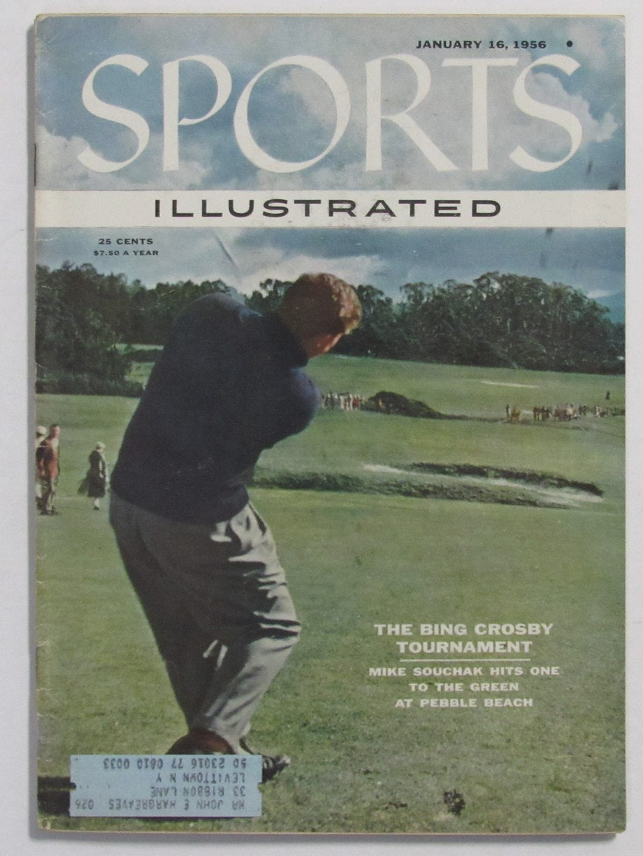1/16/1956 Sports Illustrated Magazine with Mike Souchak on the Cover 211084