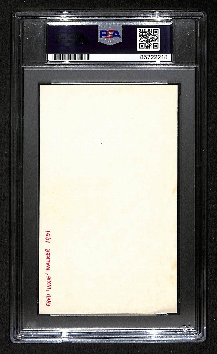 Dixie Walker Signed/Autographed 3x5 Index Card Yankees PSA/DNA BA204172