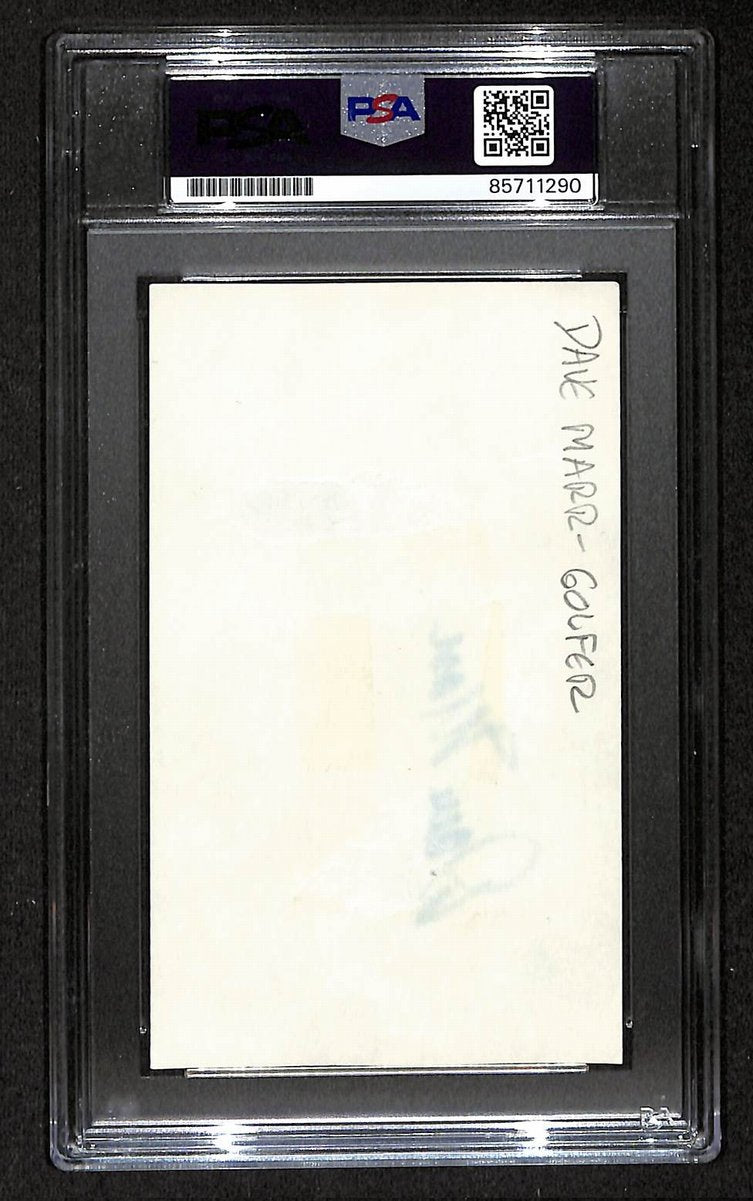 Dave Marr Signed/Autographed 3x5 Index Card PGA Golf PSA/DNA BA204178
