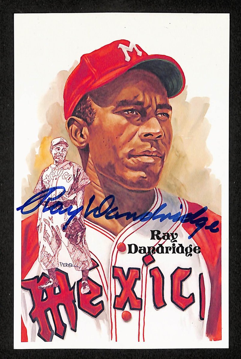 Ray Dandridge Signed/Autographed Mexico HOF Perez Steele Postcard 212392