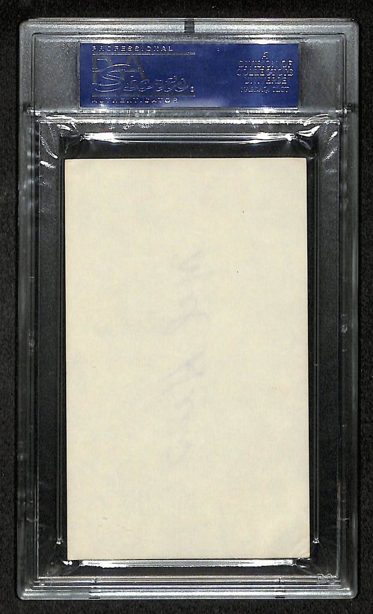 Mel Hein Signed/Autographed Giants HOF Index Card PSA/DNA 212409