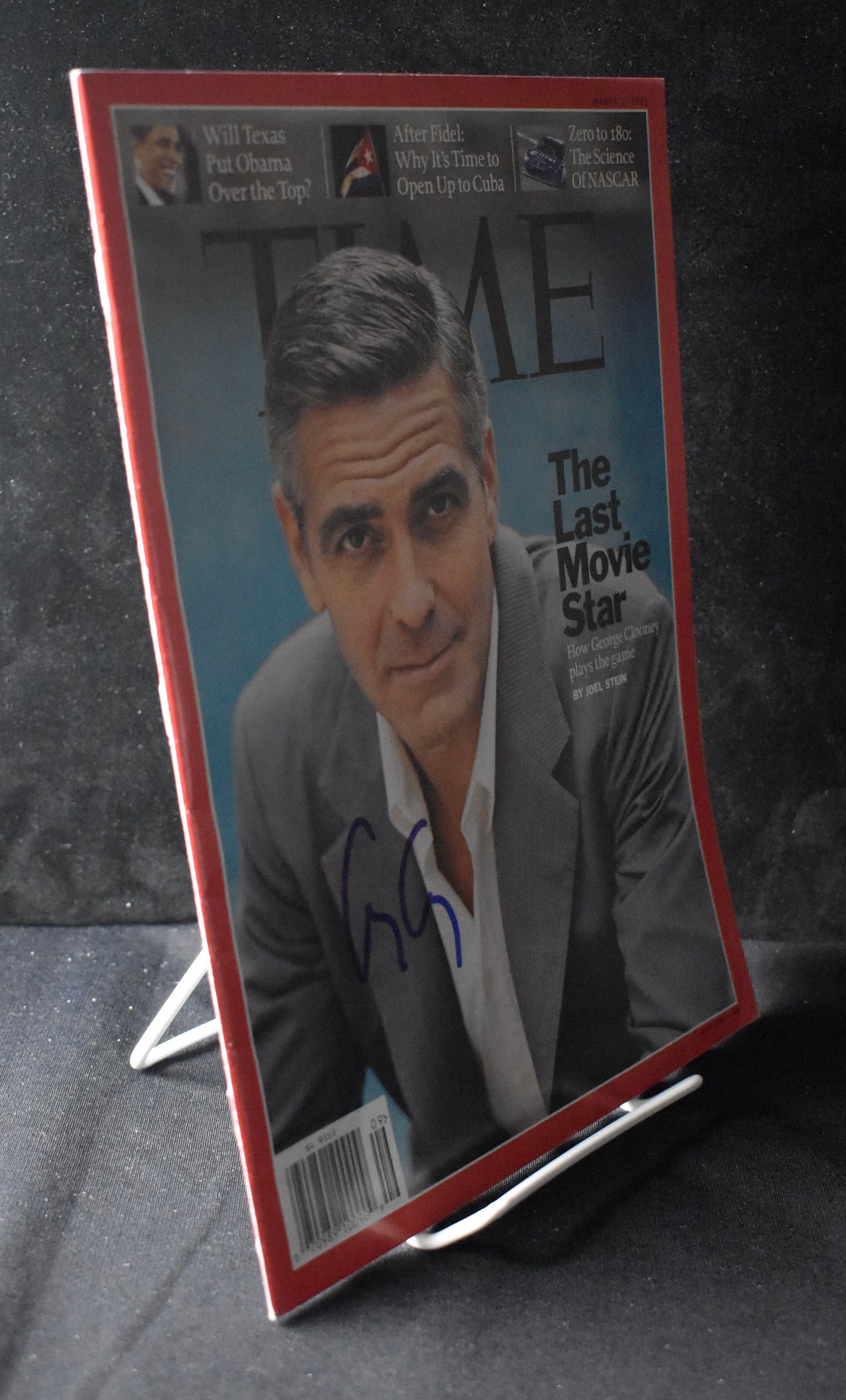 George Clooney Signed/Autographed 2008 TIME Magazine BAS 212075