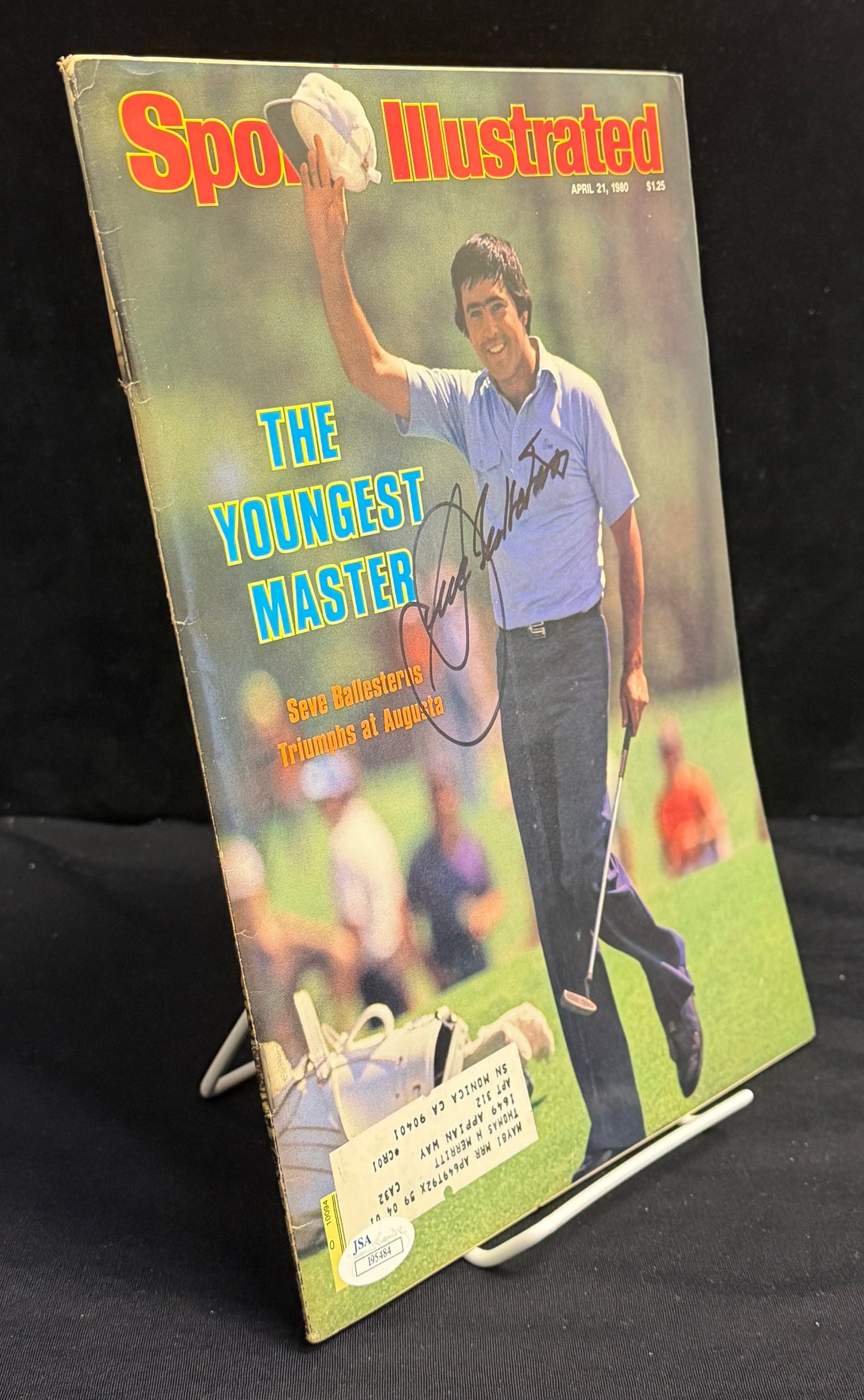 Seve Ballesteros Signed/Autographed 1980 Sports Illustrated Golf JSA 212114