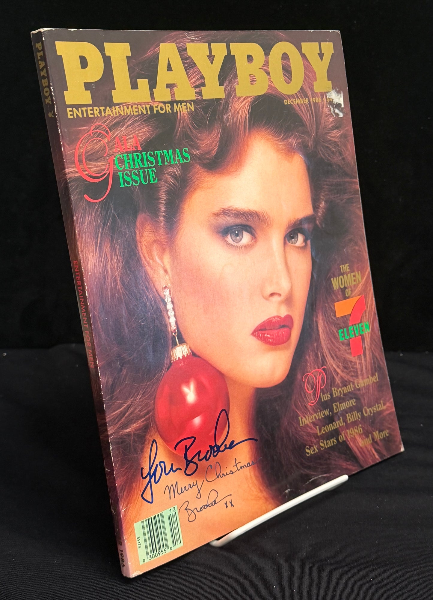Brooke Shields Signed/Autographed 1986 Playboy Magazine BAS 212118