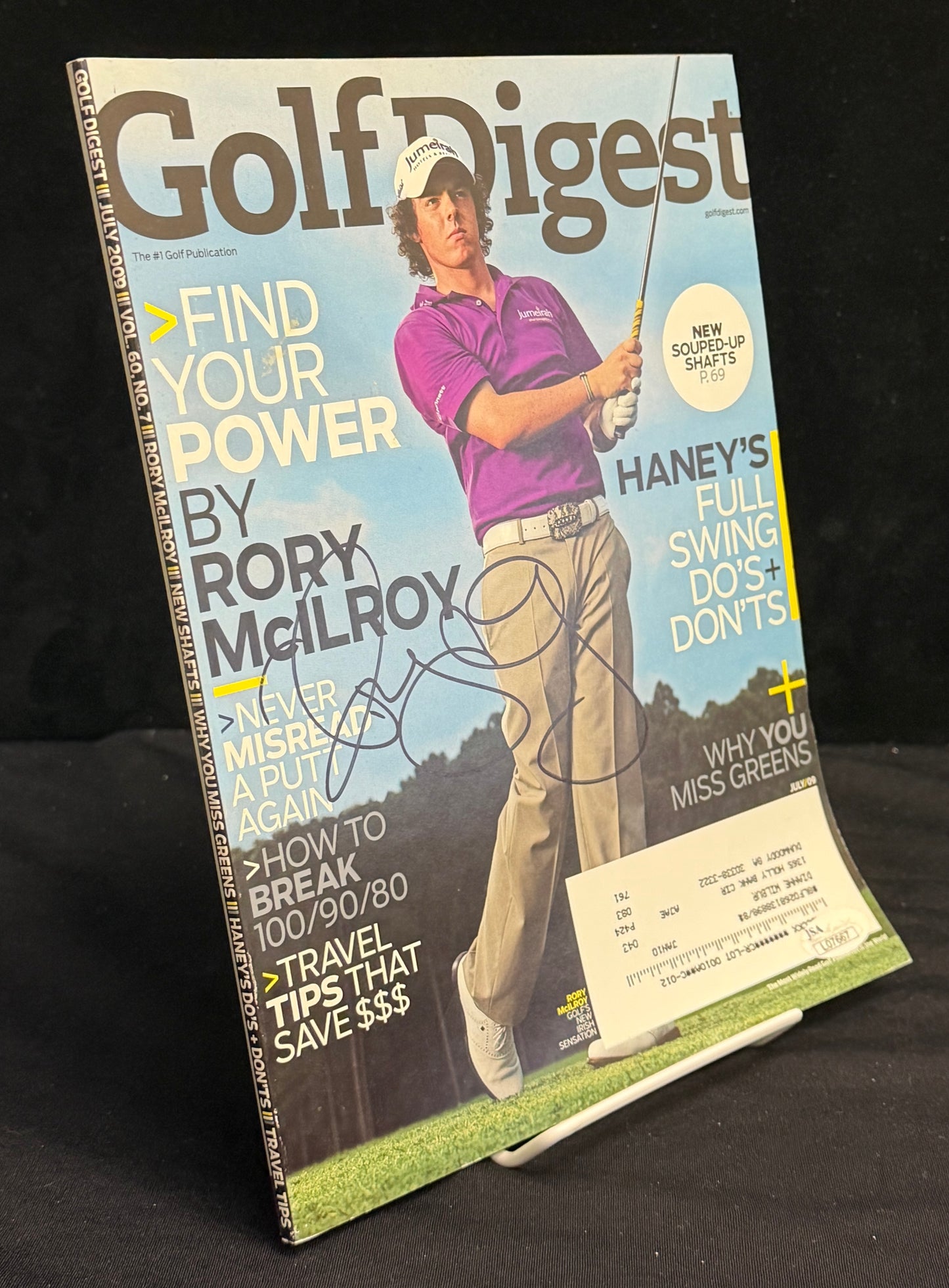 Rory McIlroy Signed/Autographed 2009 Golf Digest Magazine JSA 212119