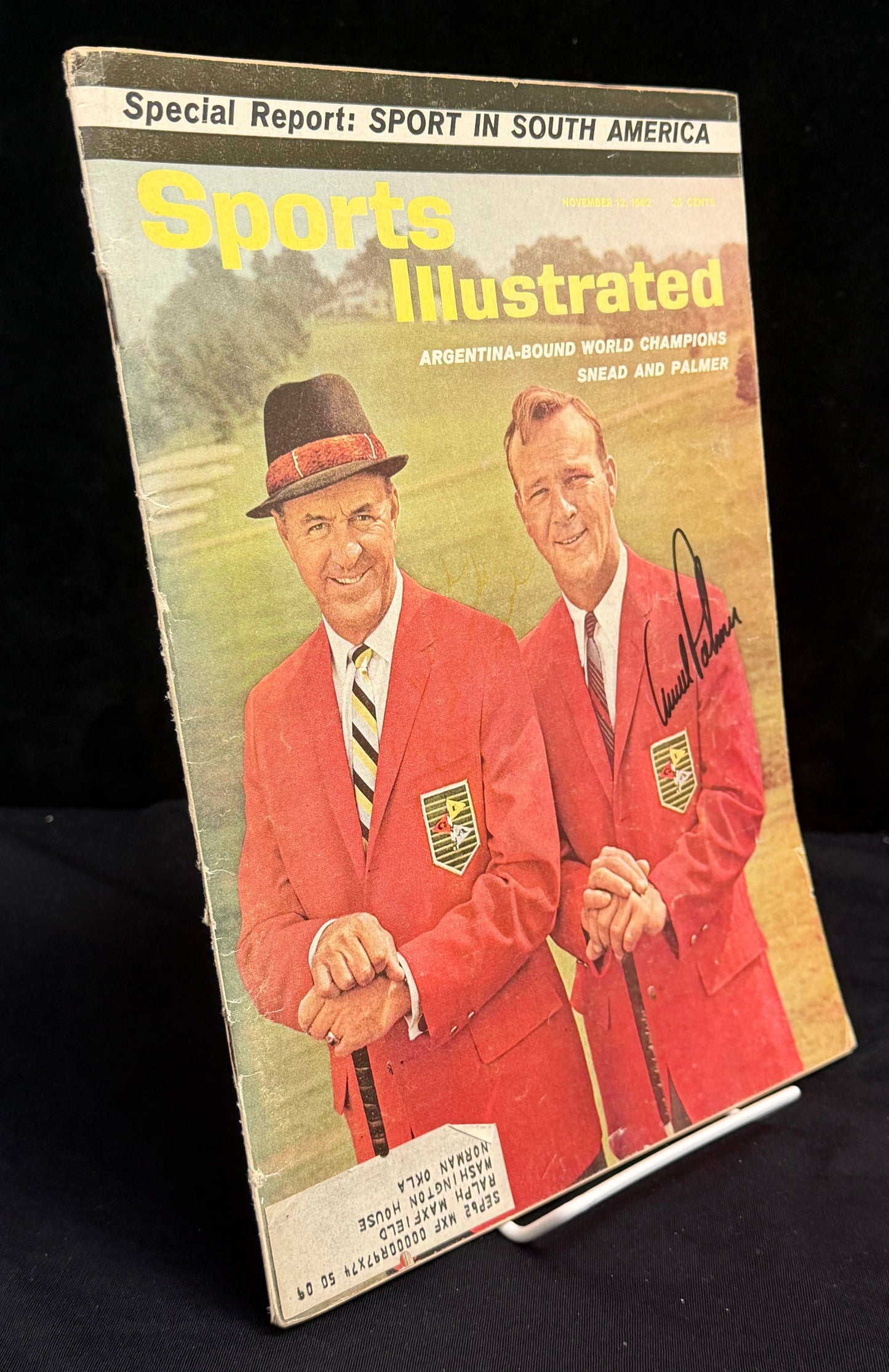 Arnold Palmer Signed/Autographed 1962 Sports Illustrated Golf JSA 212123