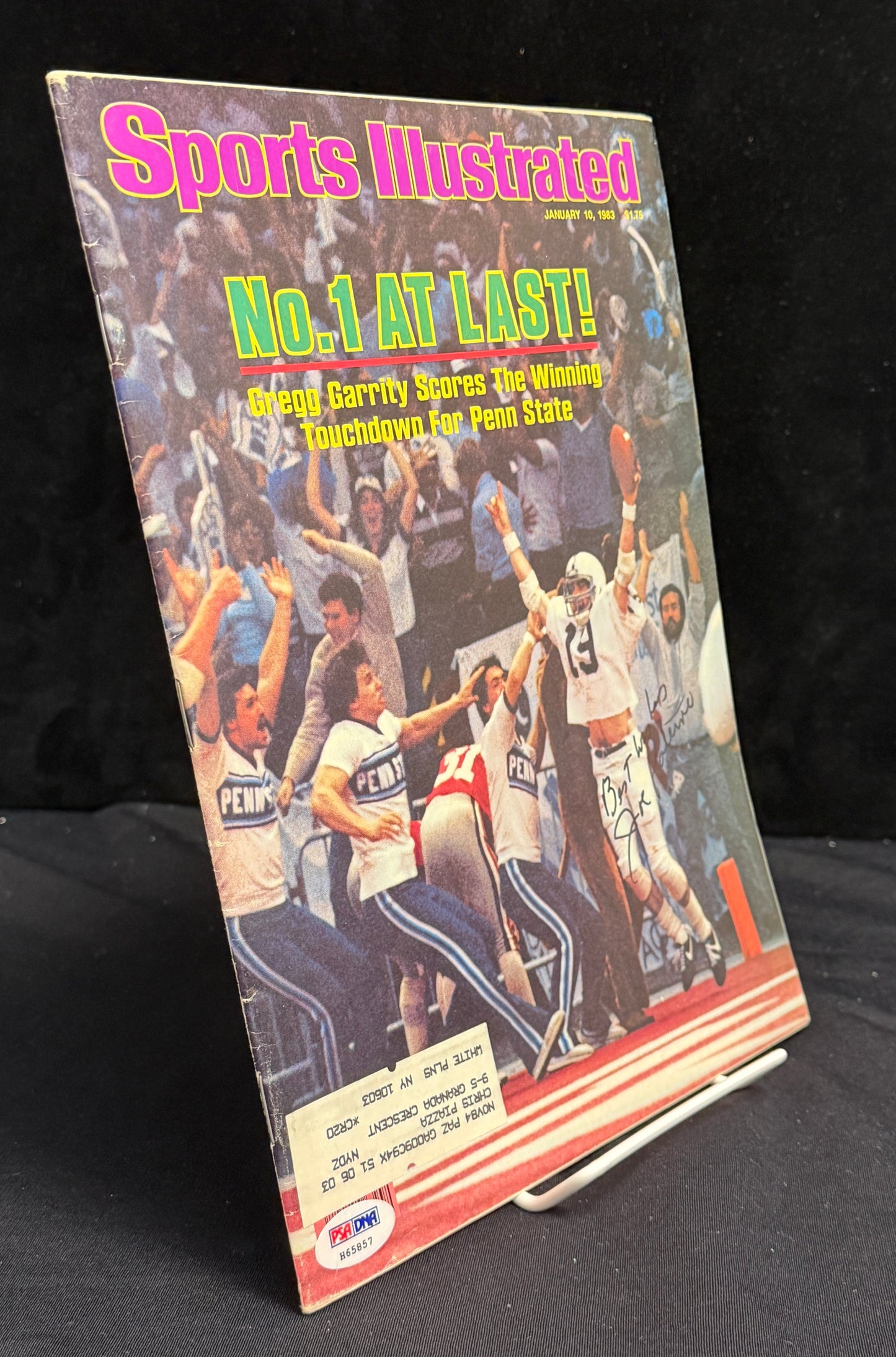 Joe Paterno Signed/Autographed 1983 Sports Illustrated PSU PSA/DNA 212129