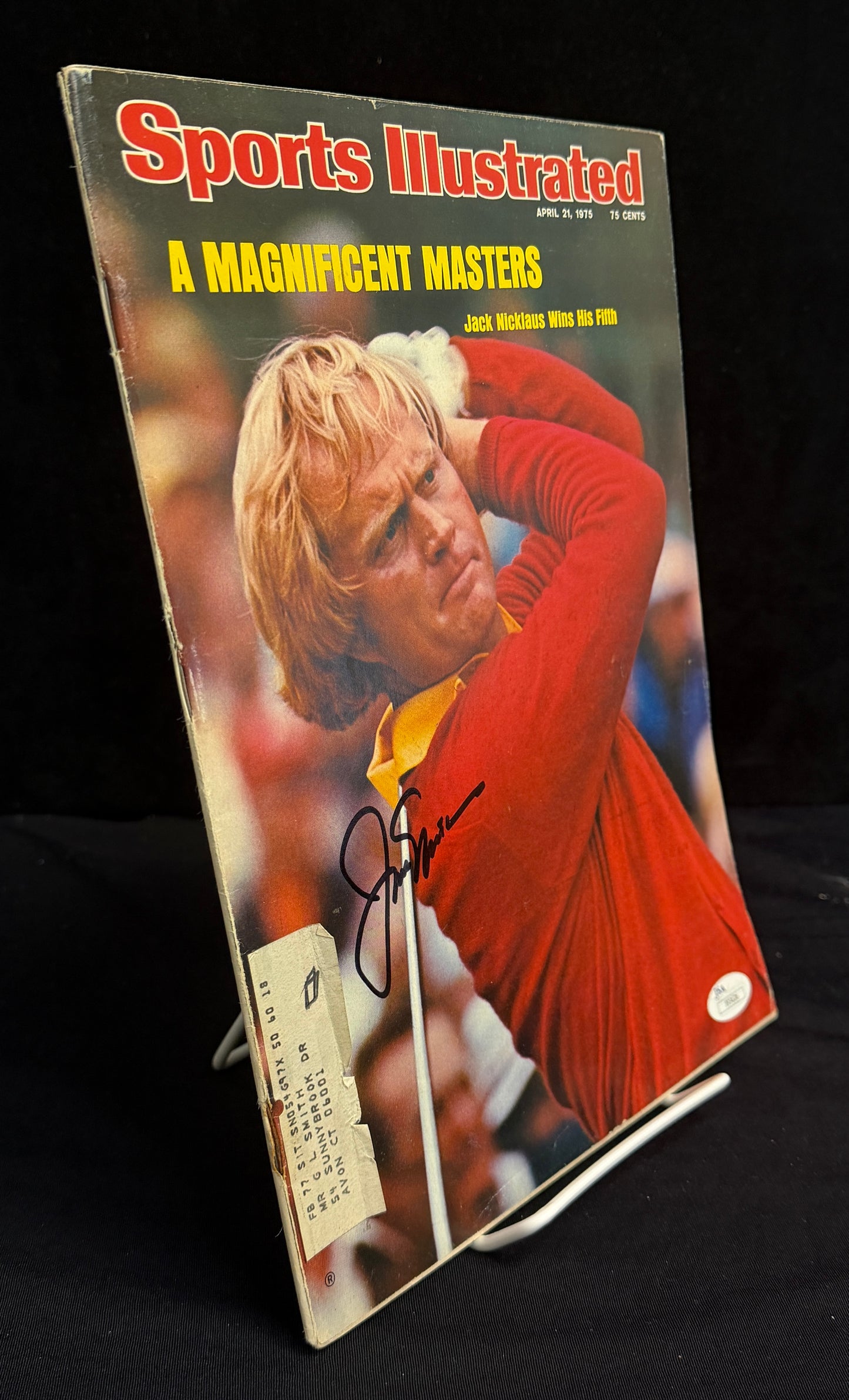 Jack Nicklaus Signed/Autographed 1975 Sports Illustrated Golf JSA 212107
