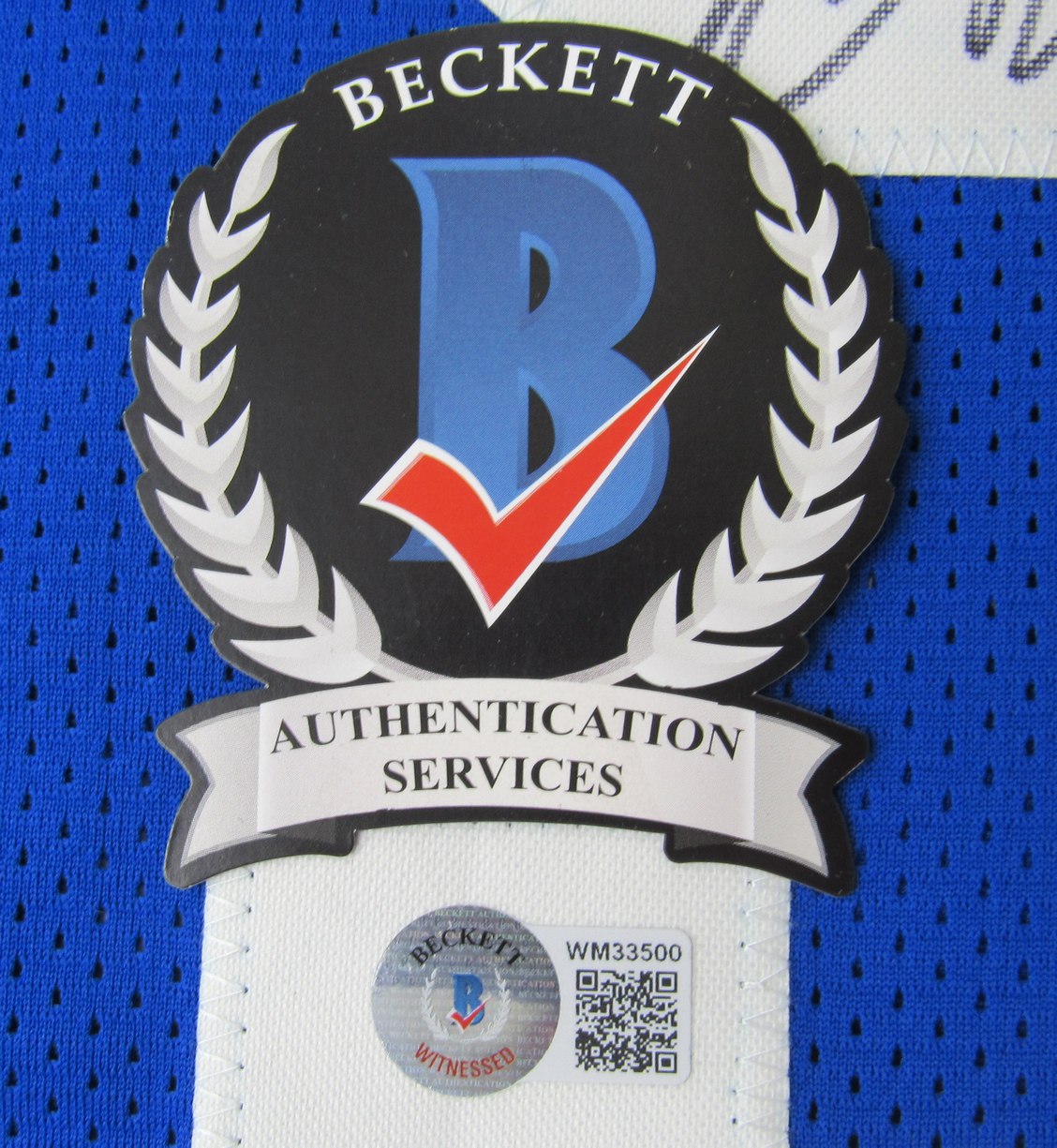 Michael Strahan HOF Signed Giants Custom Football Stats Jersey Beckett XHC72