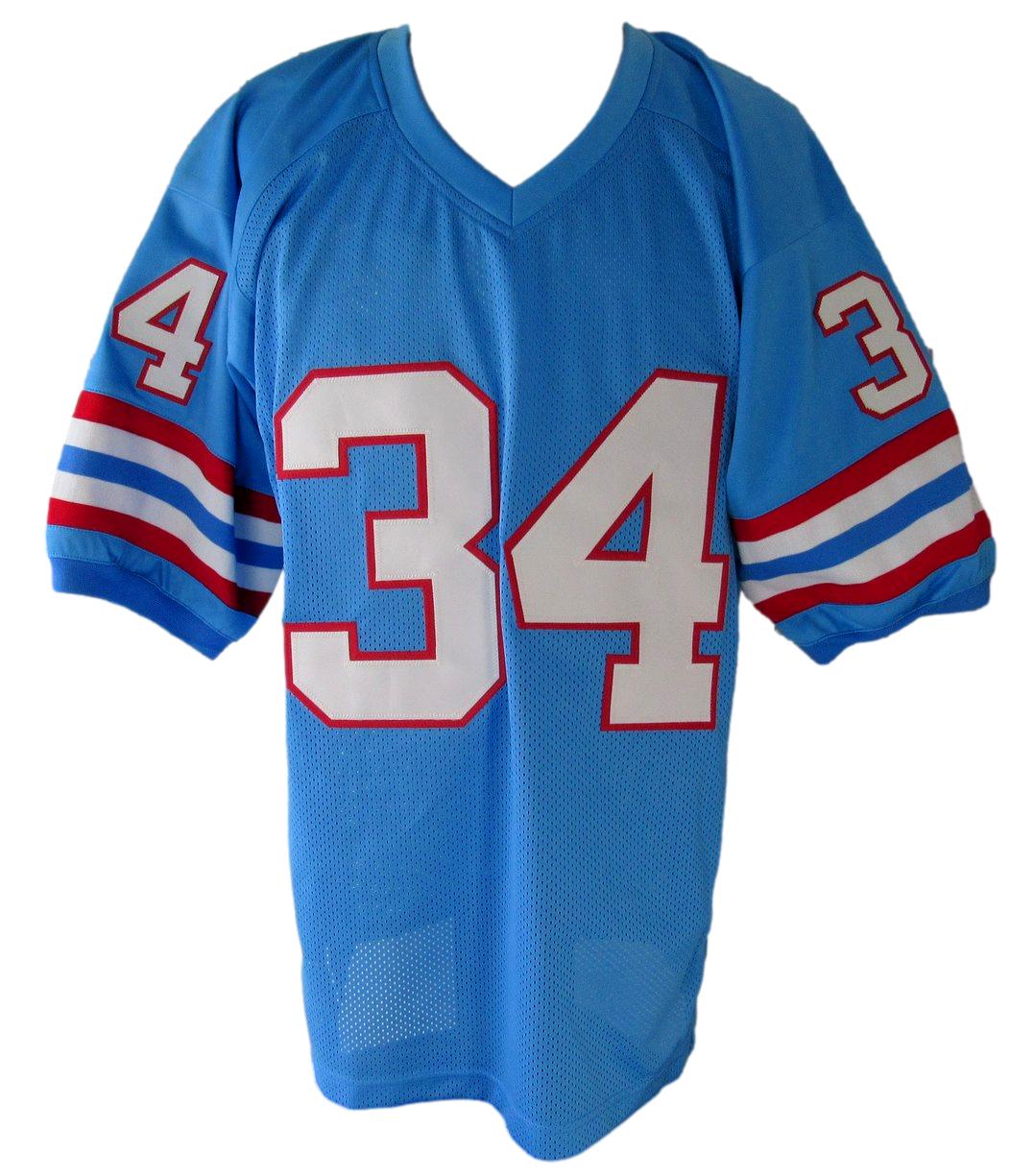Earl Campbell HOF Signed/Inscribed Oilers Custom Football Jersey PSA/DNA XHC73