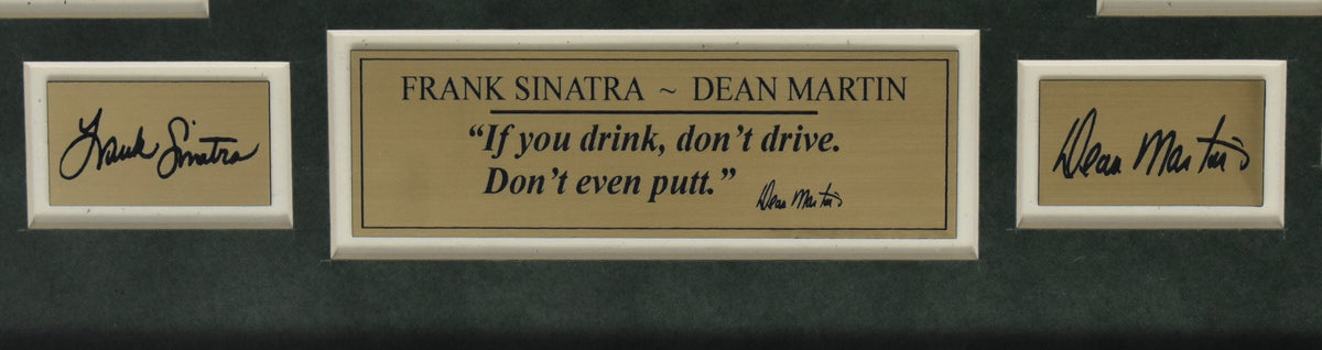 Frank Sinatra/Dean Martin Laser Autograph Photo Collage Framed XHC93