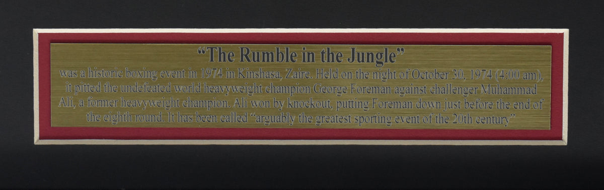 Muhammad Ali/George Foreman Rumble in the Jungle Fight 8x10 Photo Framed XHC94