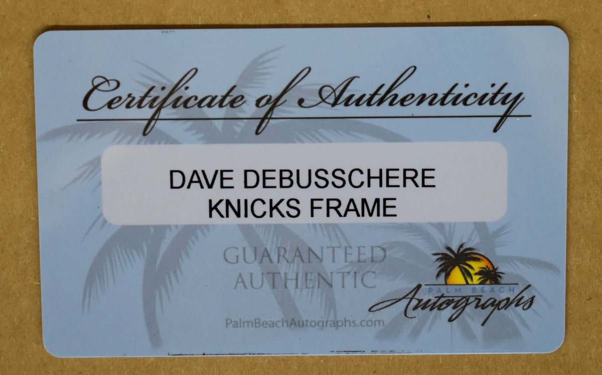 Dave DeBusschere HOF New York Knicks Signed/Autographed Collage Framed PB XHC96