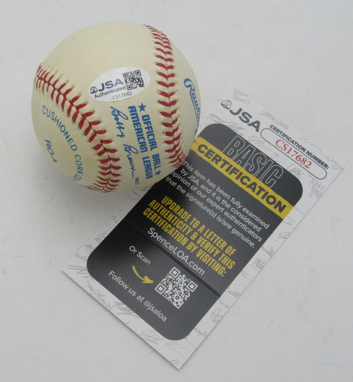 Early Wynn HOF Signed/Autographed OAL Baseball Cleveland Indians JSA 211158