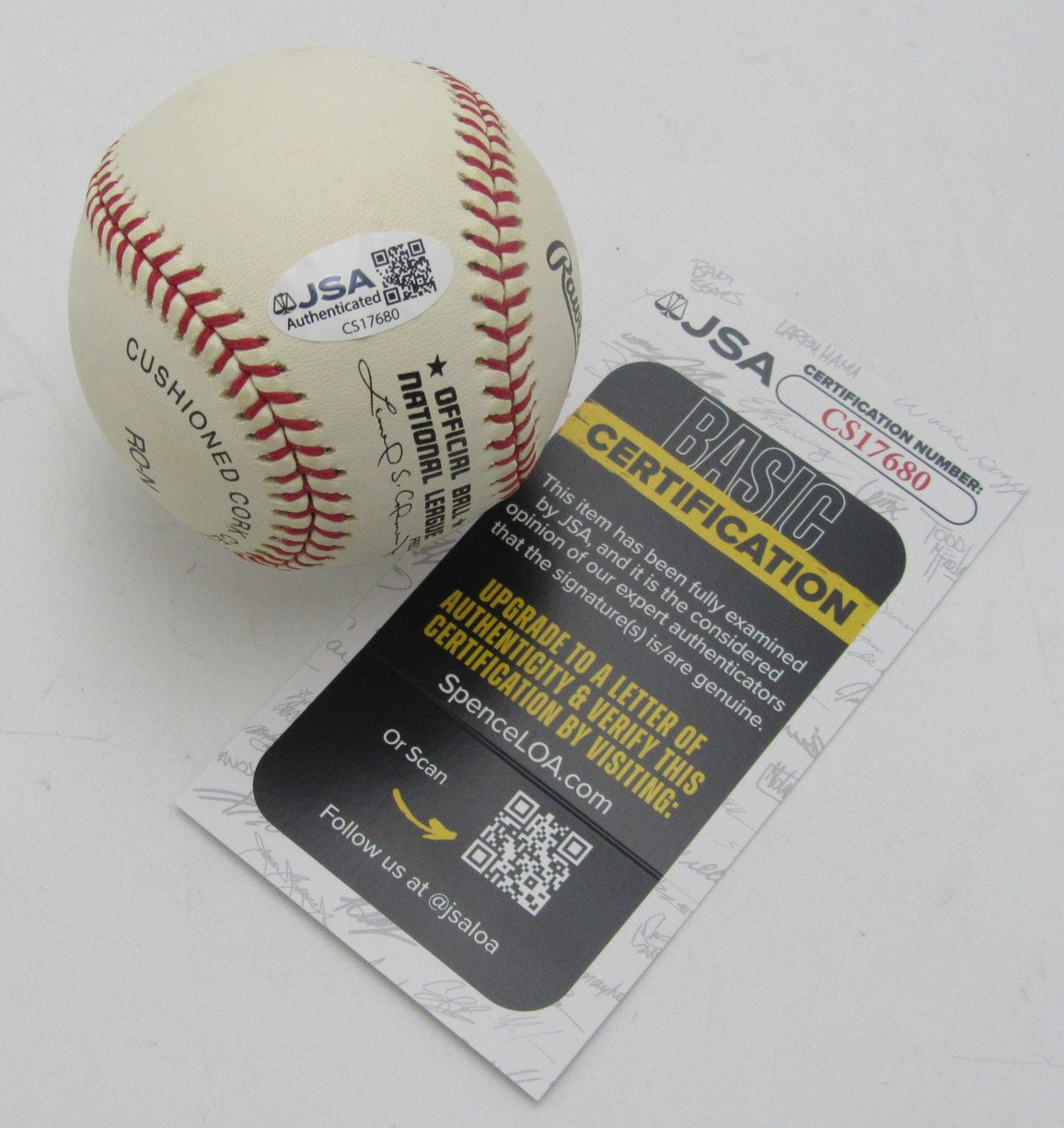Theodore Roosevelt "Double Duty" Radcliffe Signed/Auto OAL Baseball JSA 211155