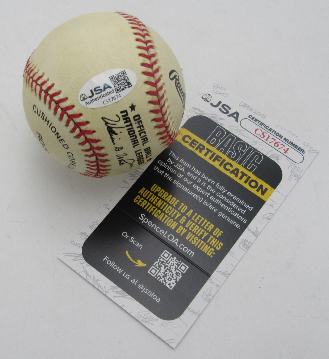 Frank Torre Signed/Autographed ONL Baseball Milwaukee Braves JSA 211153