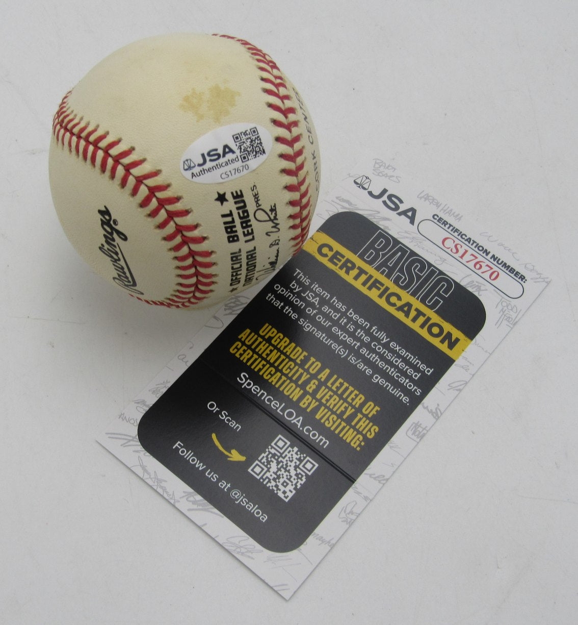 William Bobby Robinson Signed/Auto ONL Baseball St. Louis Browns JSA 211154