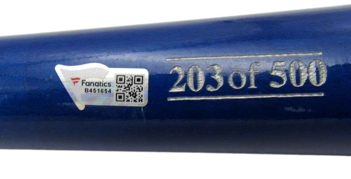 Chipper Jones HOF Signed Braves HOF Induction Stat Bat 203/500 Fanatics 212657
